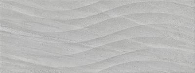 Тёмно-серая плитка под цемент, с 3D волнами, серия 83159